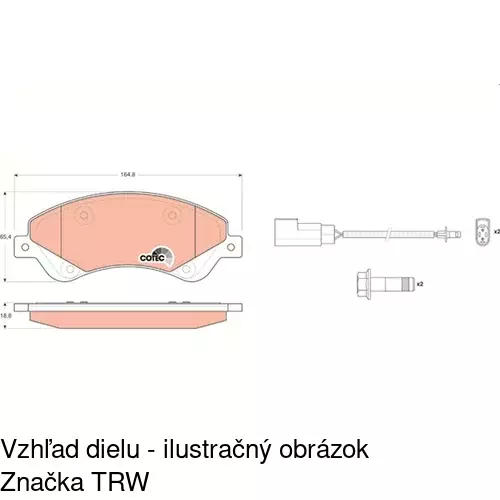 Brzdové dosky POLCAR S70-0385 - obr. 5