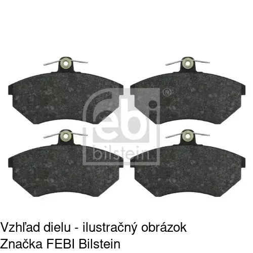 Brzdové dosky POLCAR S70-0392 - obr. 1