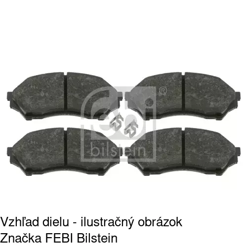 Brzdové dosky S70-0416 /POLCAR/