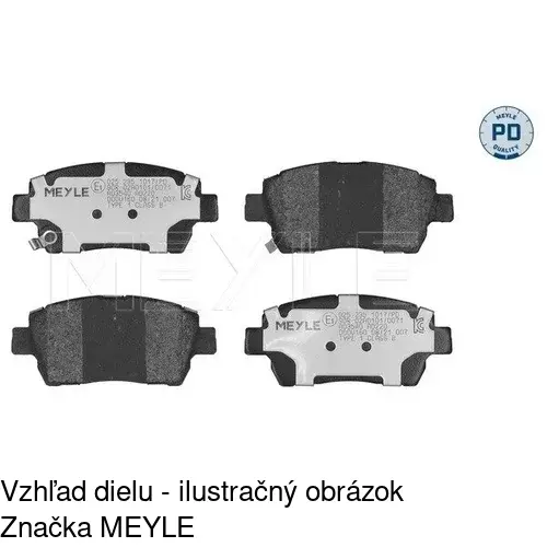 Brzdové dosky POLCAR S70-0436 - obr. 2