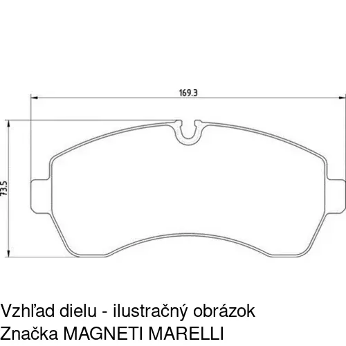 Brzdové dosky POLCAR S70-0446 - obr. 5