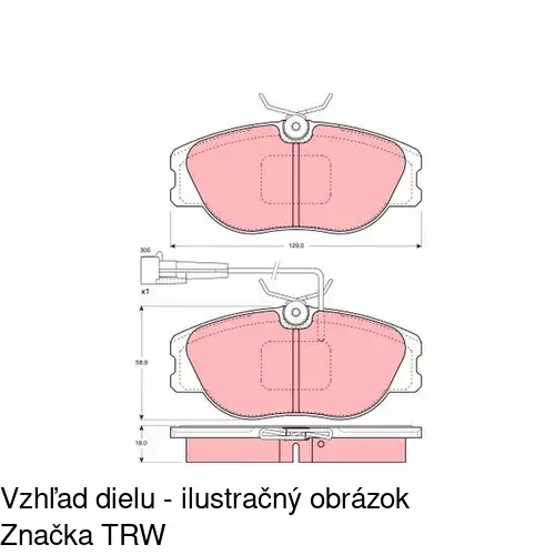 Brzdové dosky POLCAR S70-0468