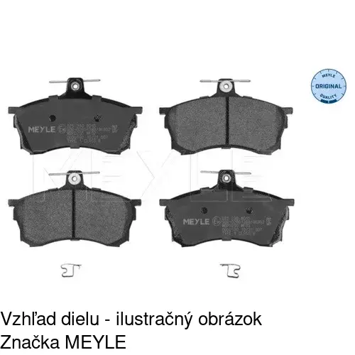 Brzdové dosky POLCAR S70-0470 - obr. 2