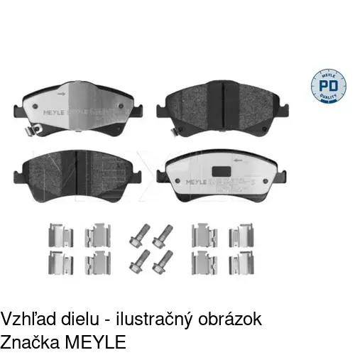 Brzdové dosky POLCAR S70-0484 - obr. 1