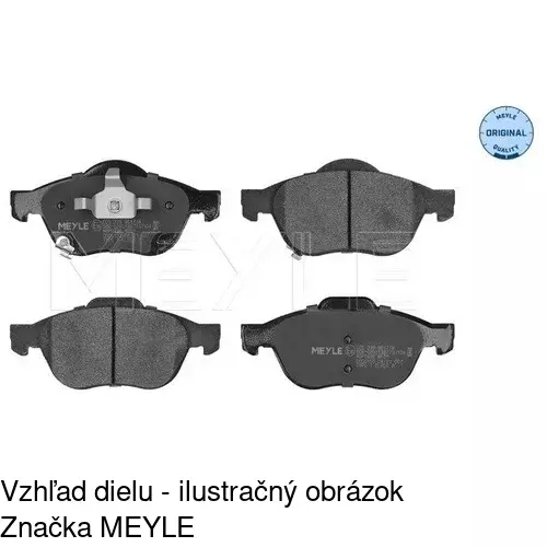 Brzdové dosky POLCAR S70-0508 - obr. 1