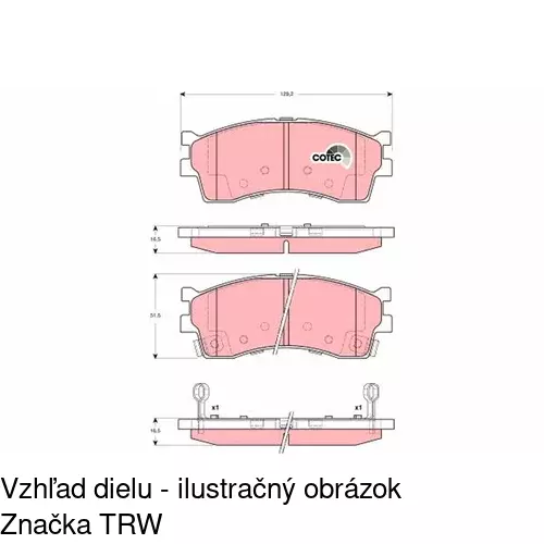 Brzdové dosky POLCAR S70-0519