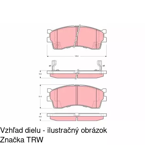 Brzdové dosky POLCAR S70-0519 - obr. 4