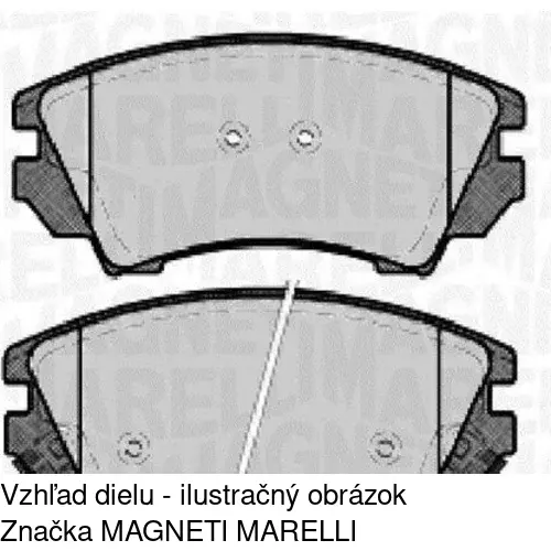 Brzdové dosky POLCAR S70-0520 - obr. 1