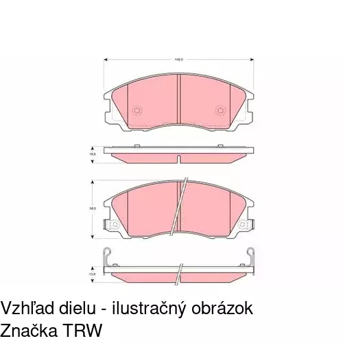 Brzdové dosky POLCAR S70-0532 - obr. 4