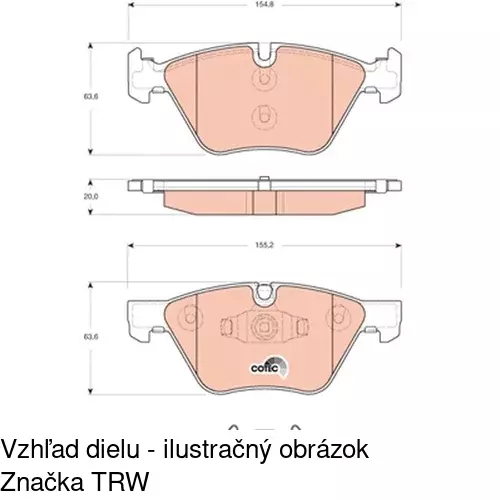 Brzdové dosky POLCAR S70-0592 - obr. 4