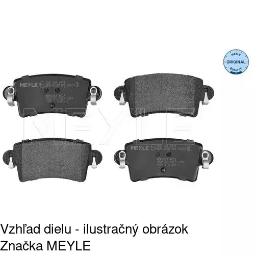 Brzdové dosky POLCAR S70-1056 - obr. 3