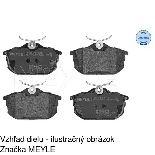 Brzdové dosky POLCAR S70-1058 - obr. 3