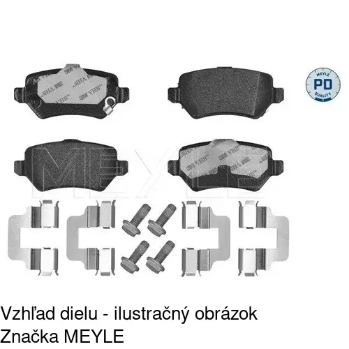 Brzdové dosky POLCAR S70-1082 - obr. 3