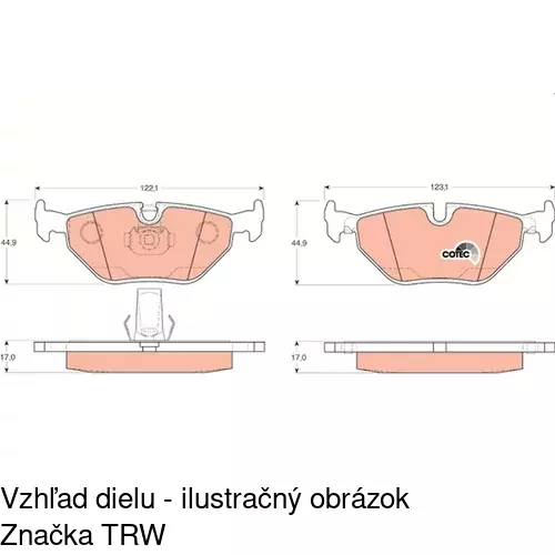 Brzdové dosky POLCAR S70-1083 - obr. 5