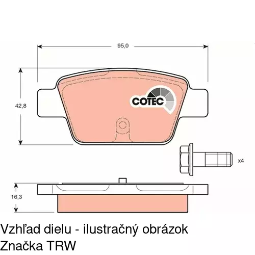 Brzdové dosky POLCAR S70-1119