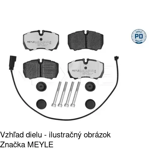 Brzdové dosky POLCAR S70-1237 - obr. 2