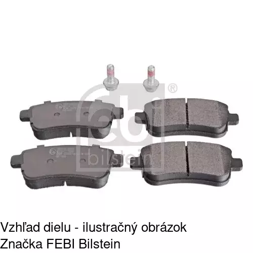 Brzdové dosky POLCAR S70-1354 - obr. 1