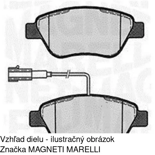 Brzdové dosky POLCAR S70-1359 - obr. 2