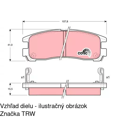 Brzdové dosky POLCAR S70-1365