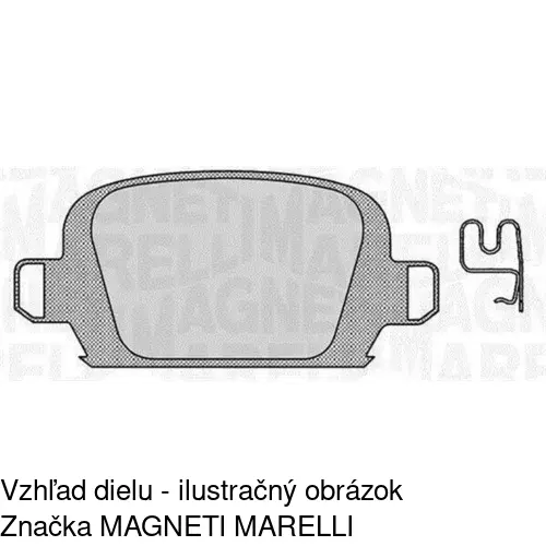 Brzdové dosky POLCAR S70-1538 - obr. 1