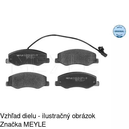 Brzdové dosky POLCAR S70-1607 - obr. 2