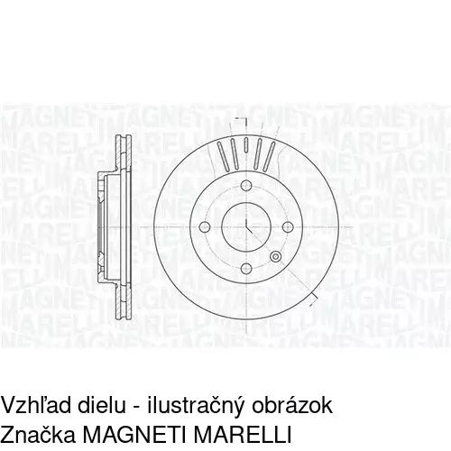 Brzdový kotúč POLCAR S71-0010