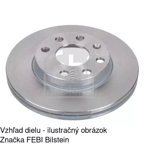 Brzdový kotúč POLCAR S71-0028 - obr. 1