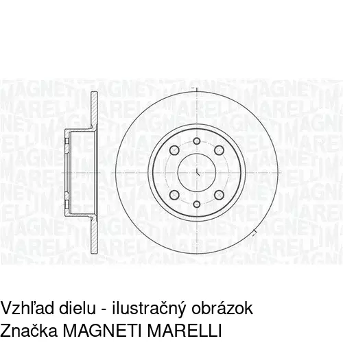 Brzdový kotúč POLCAR S71-1084 - obr. 1