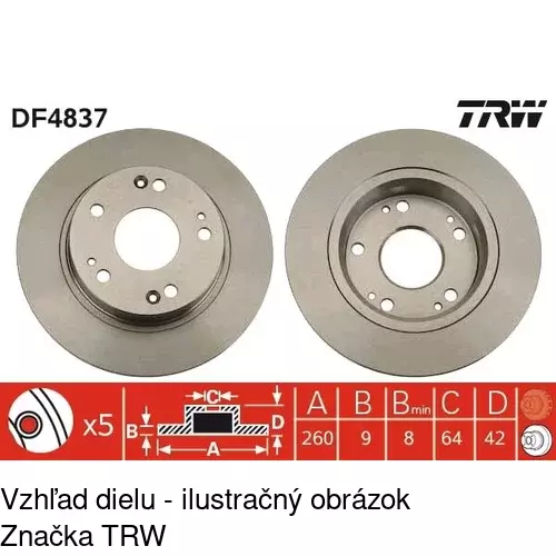 Brzdový kotúč POLCAR S71-1316