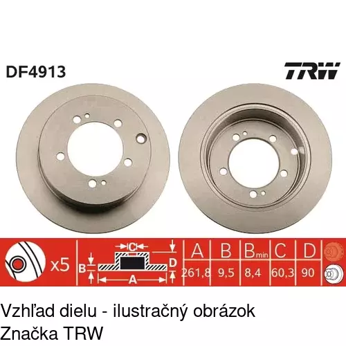 Brzdový kotúč POLCAR S71-1361 - obr. 5