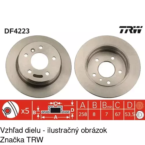 Brzdový kotúč S71-1371 /POLCAR/ - obr. 3