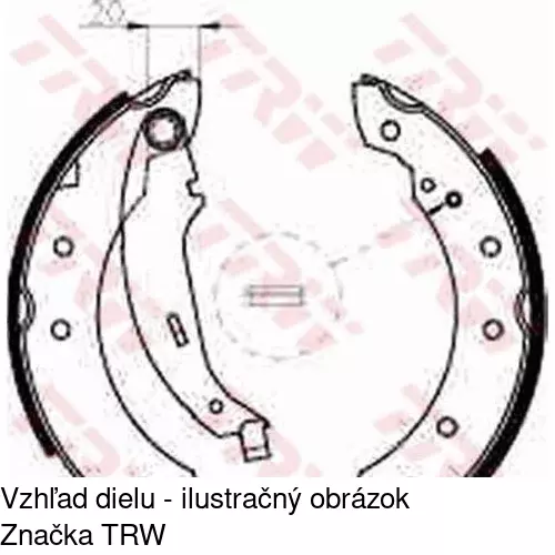 Brzdové čeľuste POLCAR S72-1008 - obr. 1