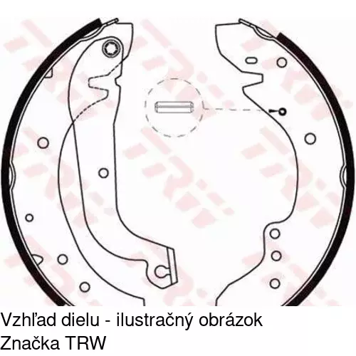 Brzdové čeľuste POLCAR S72-1017 - obr. 1