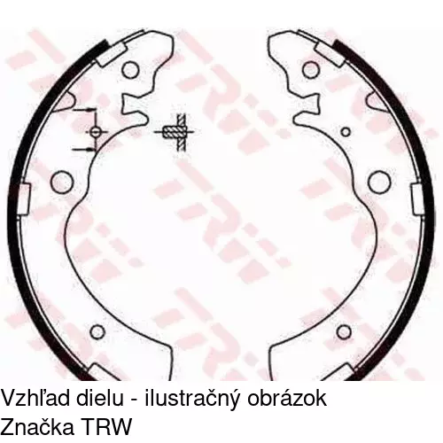 Brzdové čeľuste POLCAR S72-1049 - obr. 1