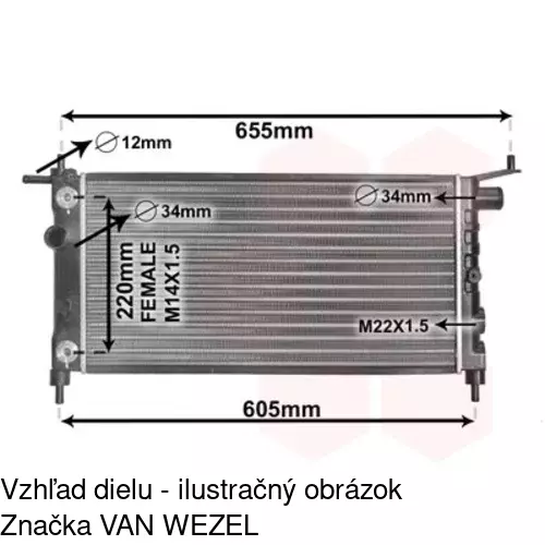 Brzdové čeľuste POLCAR S72-1088 - obr. 5