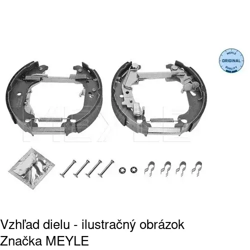 Brzdové čeľuste POLCAR S72-1093 - obr. 2