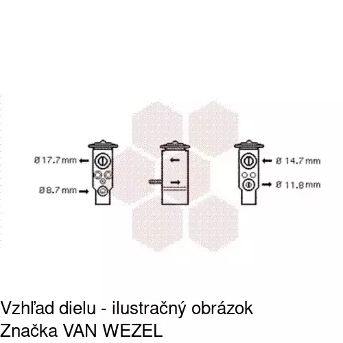 Expanzný ventil POLCAR TSP0585015