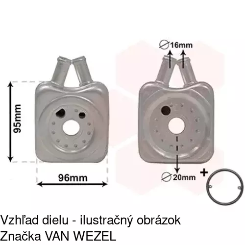 Chladiče oleja POLCAR 1308L8-1