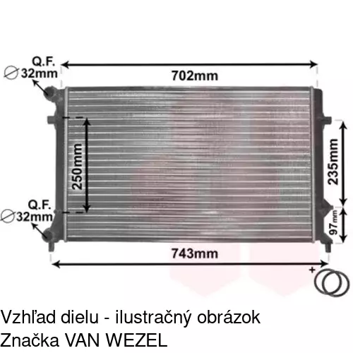 Chladiče vody POLCAR 133108-1