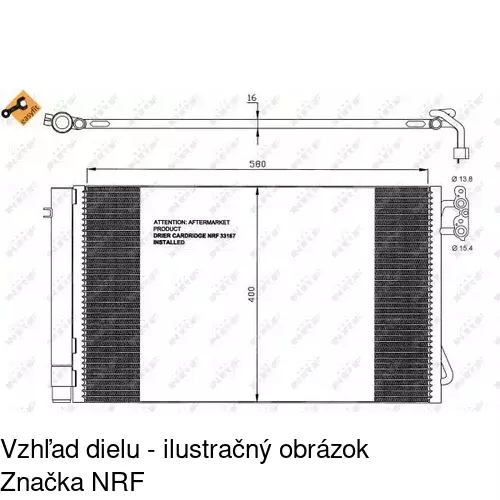 Chladiče klimatizácie POLCAR 2001K8C1S - obr. 1