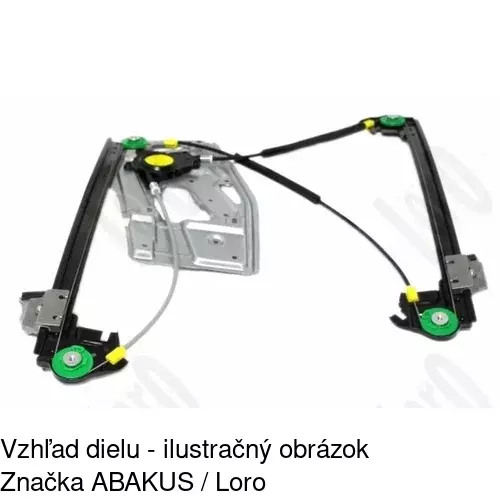 Elektrický mechanizmus okna dverí POLCAR 2016PSE1 - obr. 5