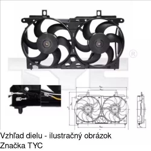 Ventilátory chladičov POLCAR 230623W2