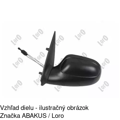 Vonkajšie zrkadlo POLCAR 2306511E - obr. 2