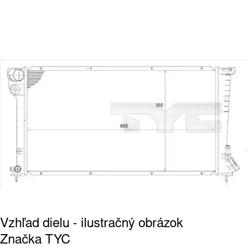 Chladiče vody POLCAR 232608B4 - obr. 3