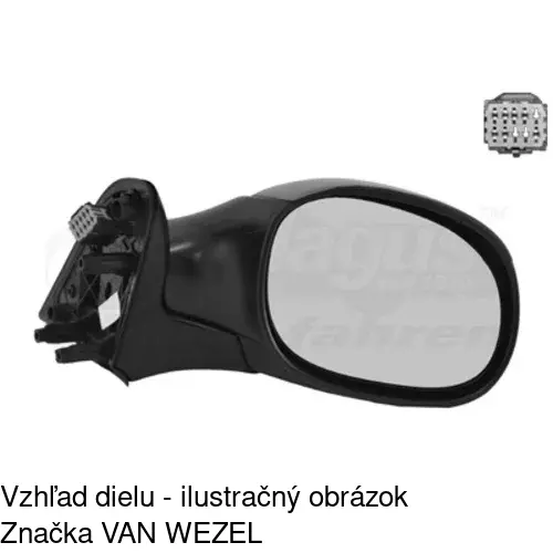 Vonkajšie zrkadlo POLCAR 2327529E - obr. 2