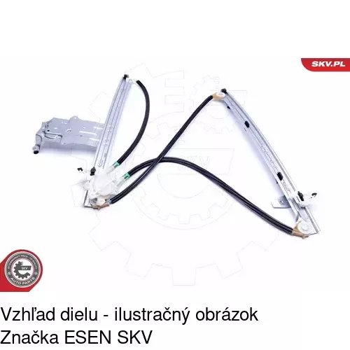 Elektrický mechanizmus okna dverí POLCAR 2327PSE2 - obr. 5