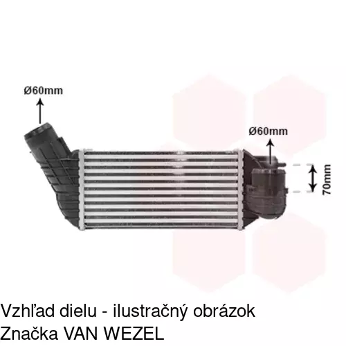 Chladiče vzduchu (Intercoolery) POLCAR 2331J8-1 - obr. 2