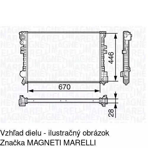 Chladiče vody POLCAR 238008A3