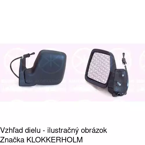 Vonkajšie zrkadlo POLCAR 2395511E - obr. 1