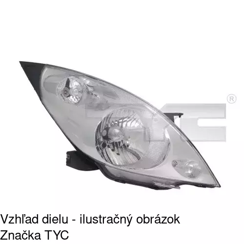 Hlavný reflektor POLCAR 2502090E